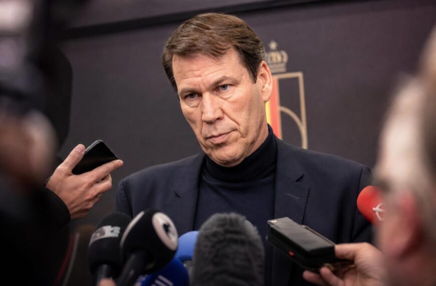 Rudi Garcia na de WK-uitschakeling van de Rode Duivels.