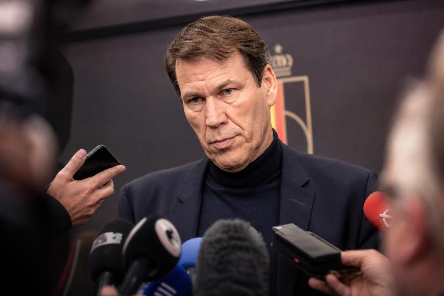 Rudi Garcia na de WK-uitschakeling van de Rode Duivels.