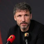Mark van Bommel tijdens een persmoment rond de Rode Duivels