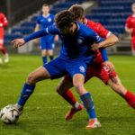 Jong KAA Gent tijdens een intense oefenwedstrijd tegen FC Kryvbas