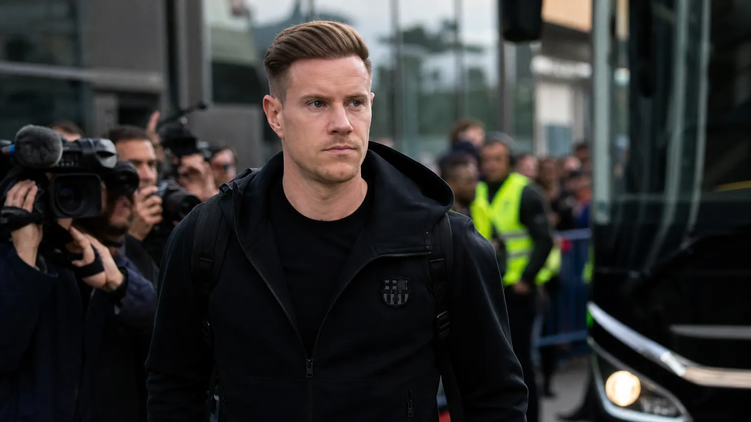 Marc-André ter Stegen in een transfercontext rond Barcelona en Ajax