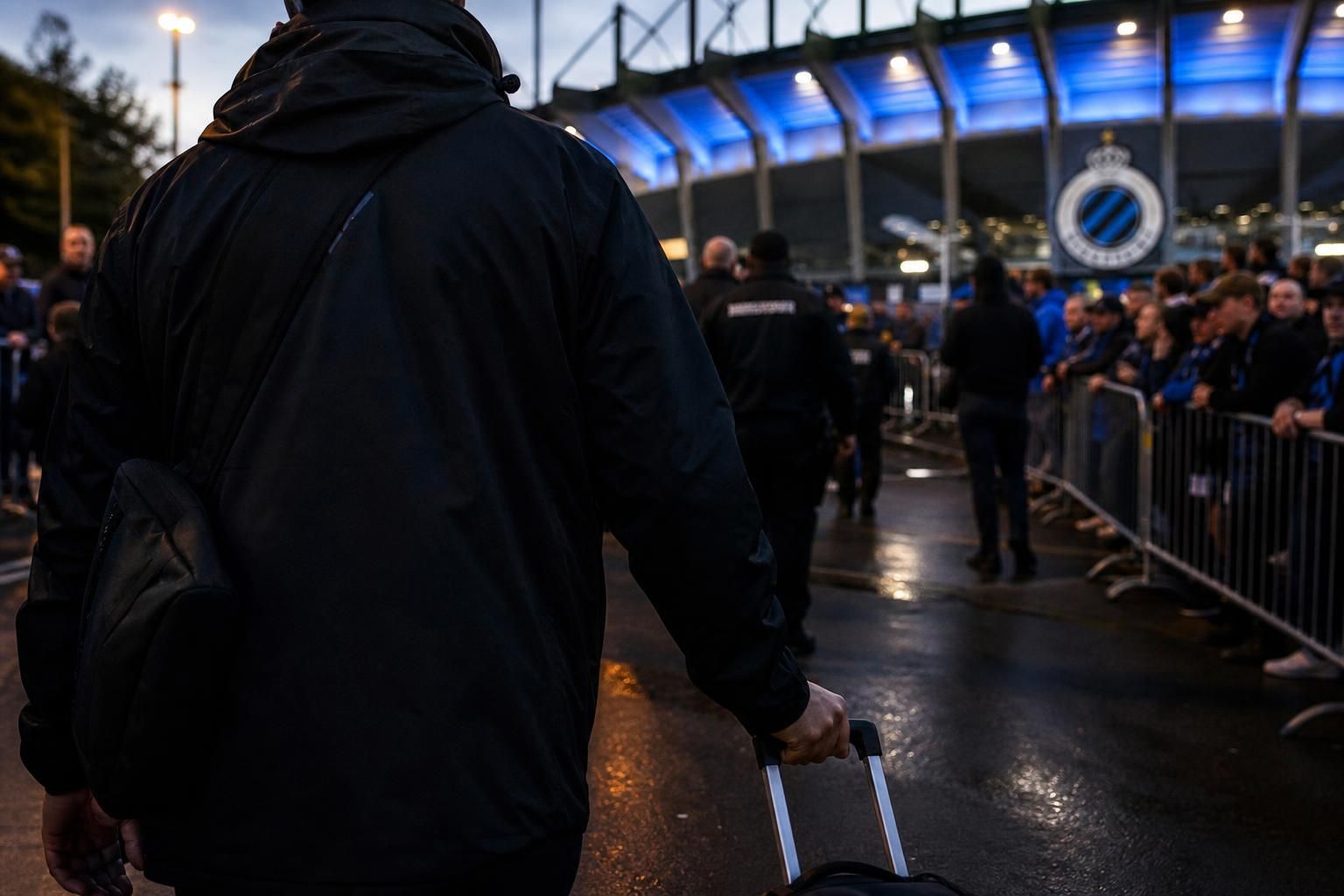 Transfercontext rond Club Brugge in een gespannen stadionomgeving