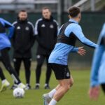 Sean Steur beleeft zijn eerste training bij Newcastle United
