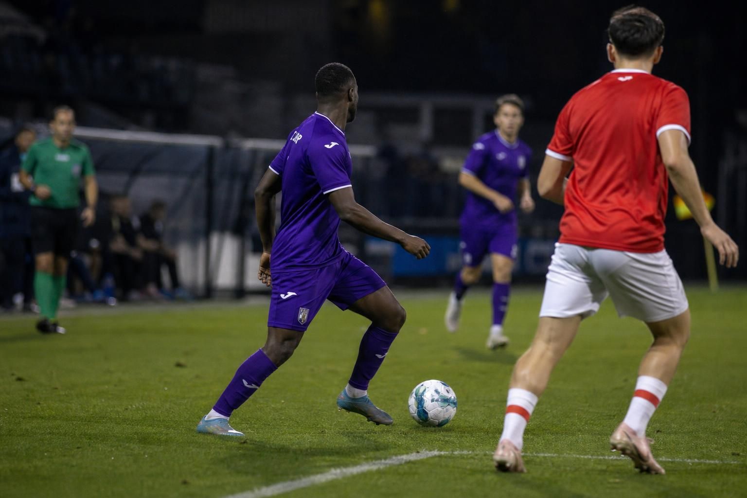 RSC Anderlecht tijdens een besloten oefenwedstrijd in aanloop naar de Europese campagne