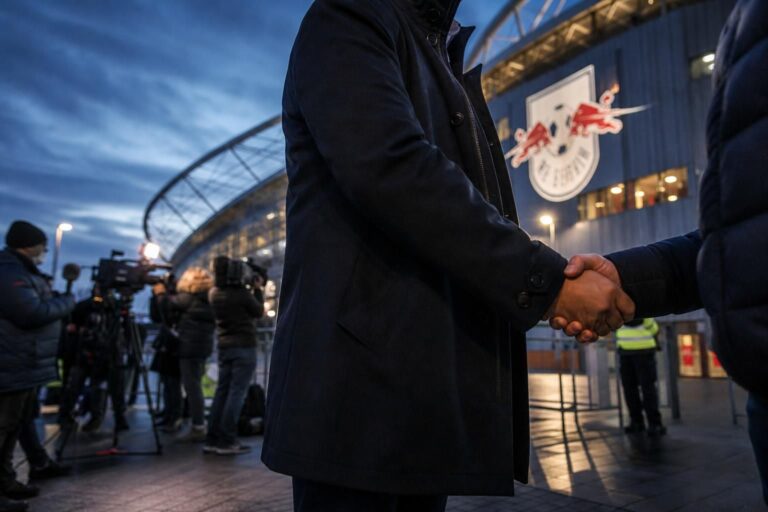 Gespannen transfersfeer rond RB Leipzig en Yan Diomande in een stadionomgeving