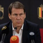 Rudi Garcia tijdens een gespannen persmoment bij de Rode Duivels