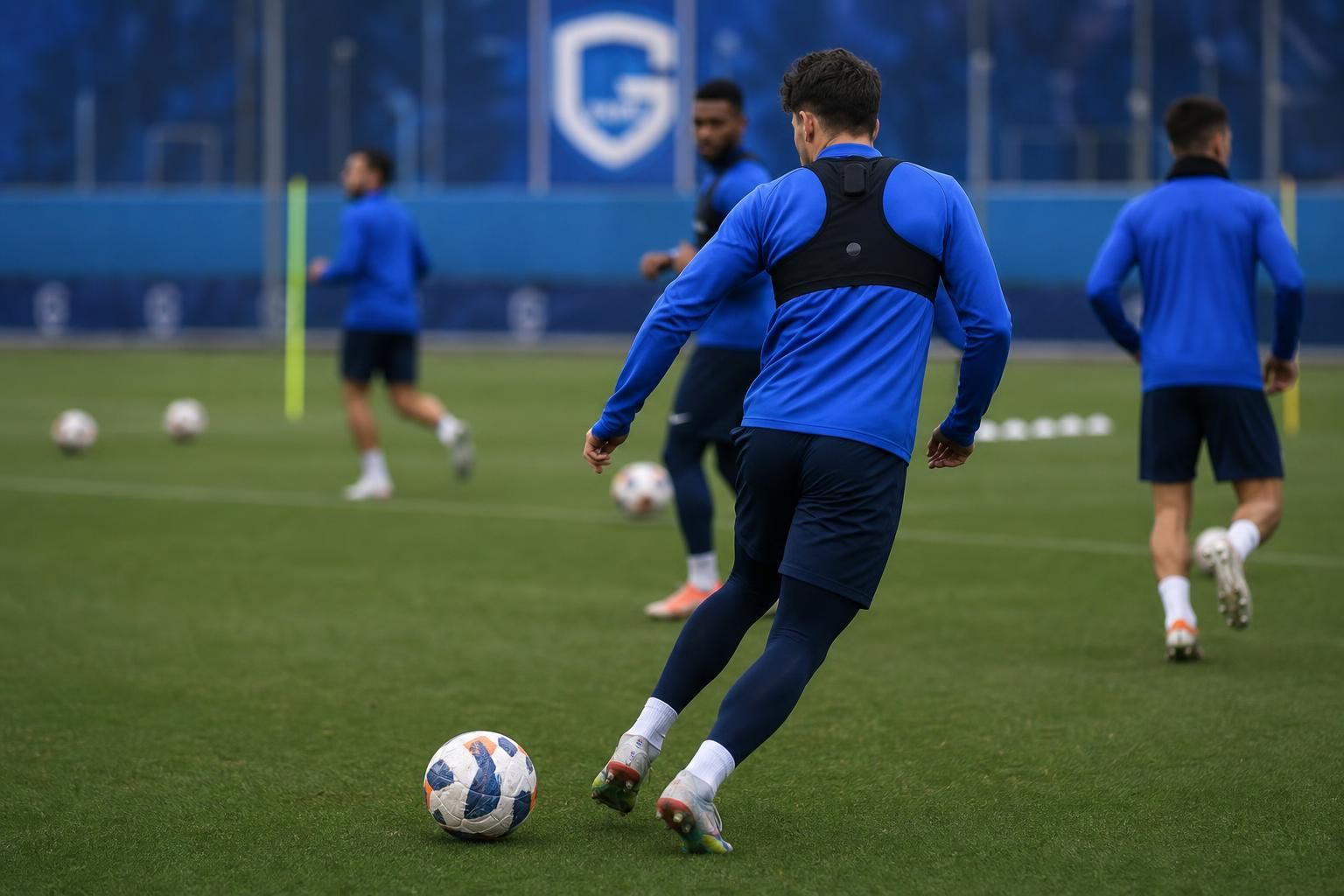Trainingscontext bij KRC Genk tijdens de transferonzekerheid rond Noah Adedeji-Sternberg