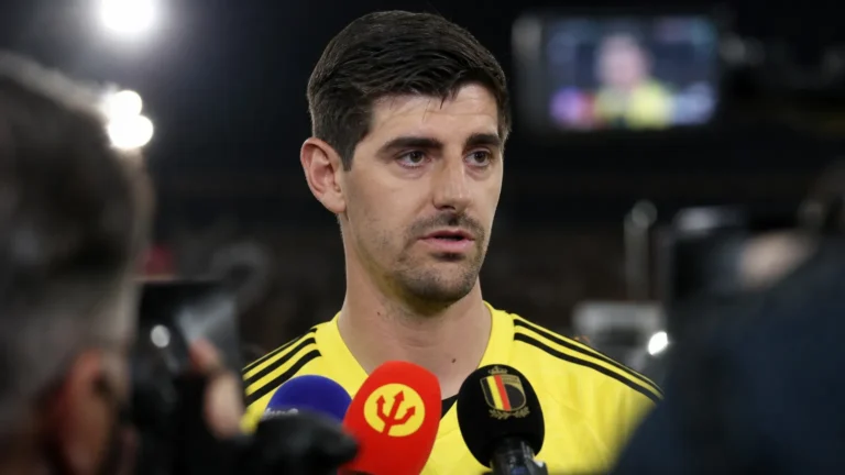 Thibaut Courtois bij de Rode Duivels in aanloop naar een gesprek met Mark van Bommel