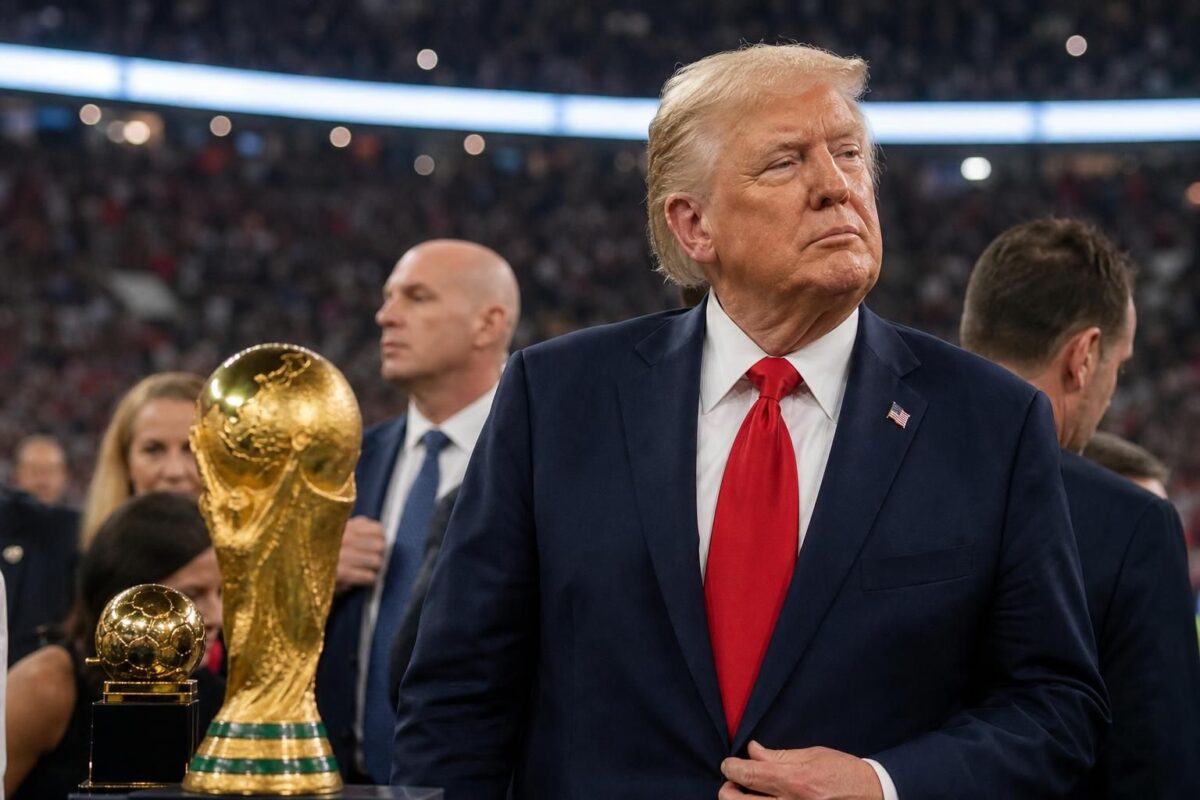 Donald Trump zal aanwezig zijn bij de WK-finale tussen Argentinië en Spanje