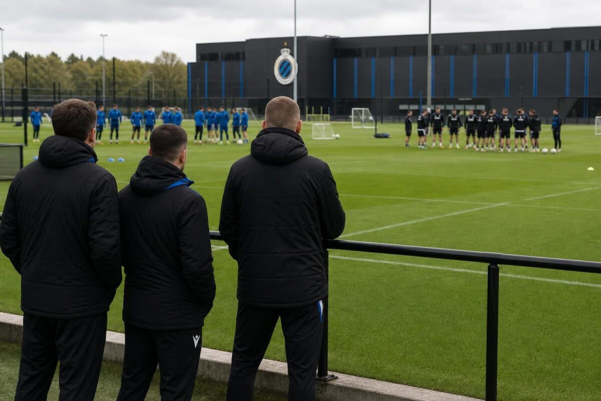 Trainingscontext bij Club Brugge rond de verbinding tussen A-kern en Club NXT