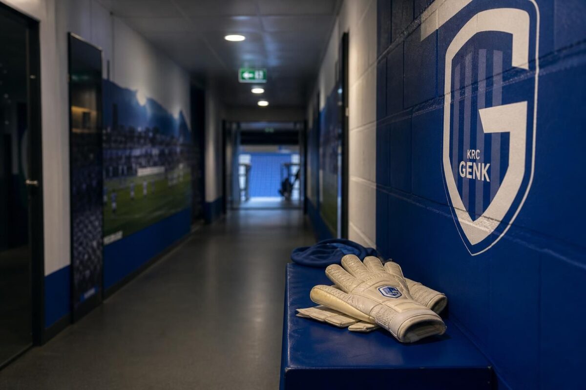 Een gespannen transfercontext rond KRC Genk zonder herkenbare gezichten.