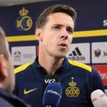 David Hubert van Union SG spreekt na de gewonnen Supercup