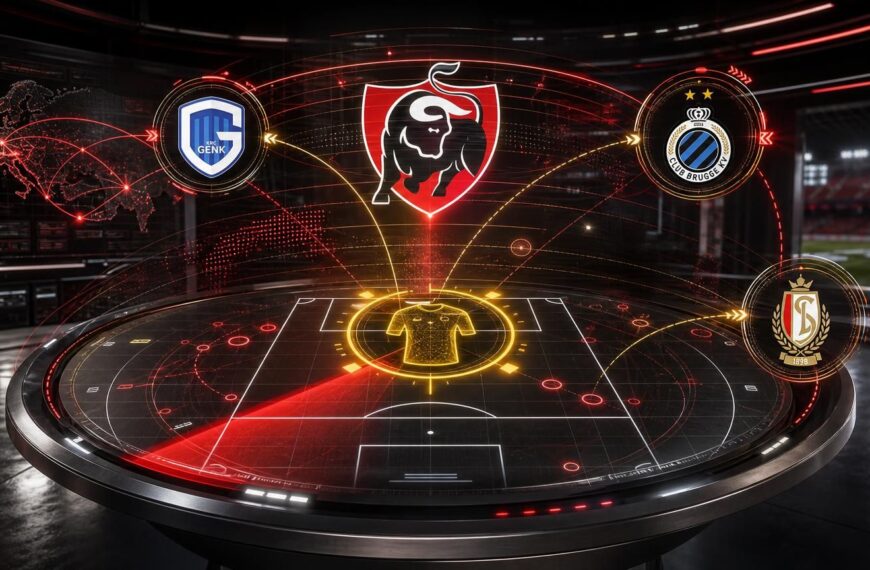 Transferradartafel met JPL-logo en clubankers rond een boxdominant keepersprofiel