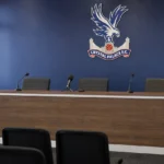 De persruimte van Crystal Palace voor de wedstrijd tegen Everton.