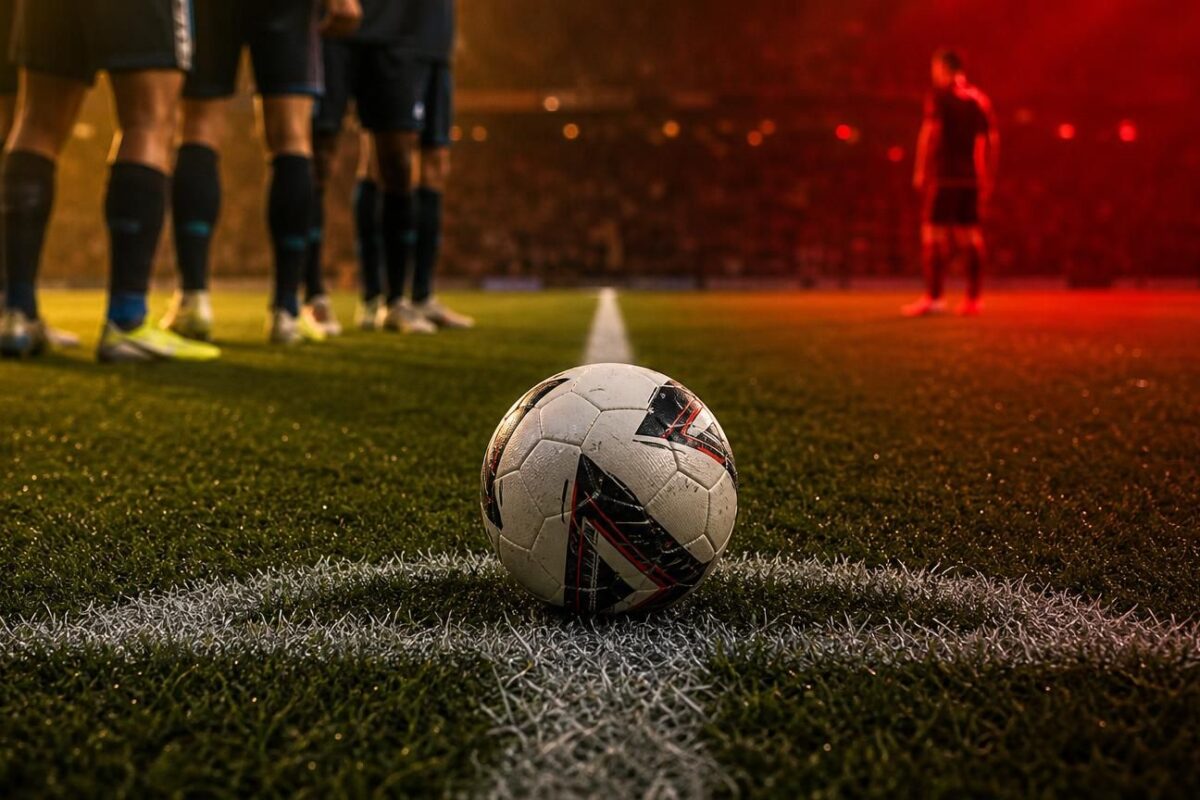 Wedstrijdbal op de middenstip bij een gespannen Belgische competitiestart