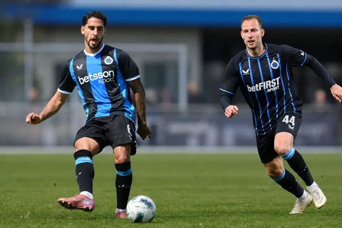 Voetbalpersbeeld bij een individuele trainingscontext van Club Brugge.