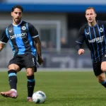 Voetbalpersbeeld bij een individuele trainingscontext van Club Brugge.