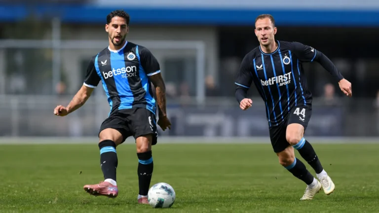 Voetbalpersbeeld bij een individuele trainingscontext van Club Brugge.