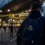 Sfeerbeeld van een doelmanstransfer bij Union SG zonder herkenbare gezichten