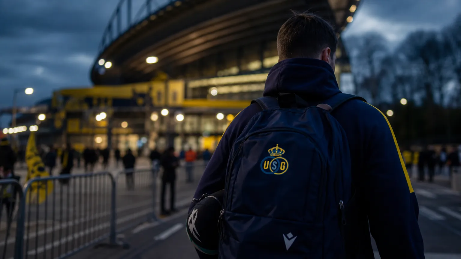 Sfeerbeeld van een doelmanstransfer bij Union SG zonder herkenbare gezichten