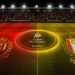 KV Mechelen en Standard de Liège in een donkere stadionscan voor speeldag 2 van de Jupiler Pro League