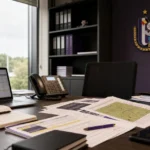 Operationele kantoorruimte van RSC Anderlecht tijdens transferwerk