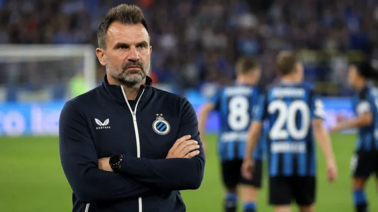 Ivan Leko aan de zijlijn tijdens een wedstrijd van Club Brugge.