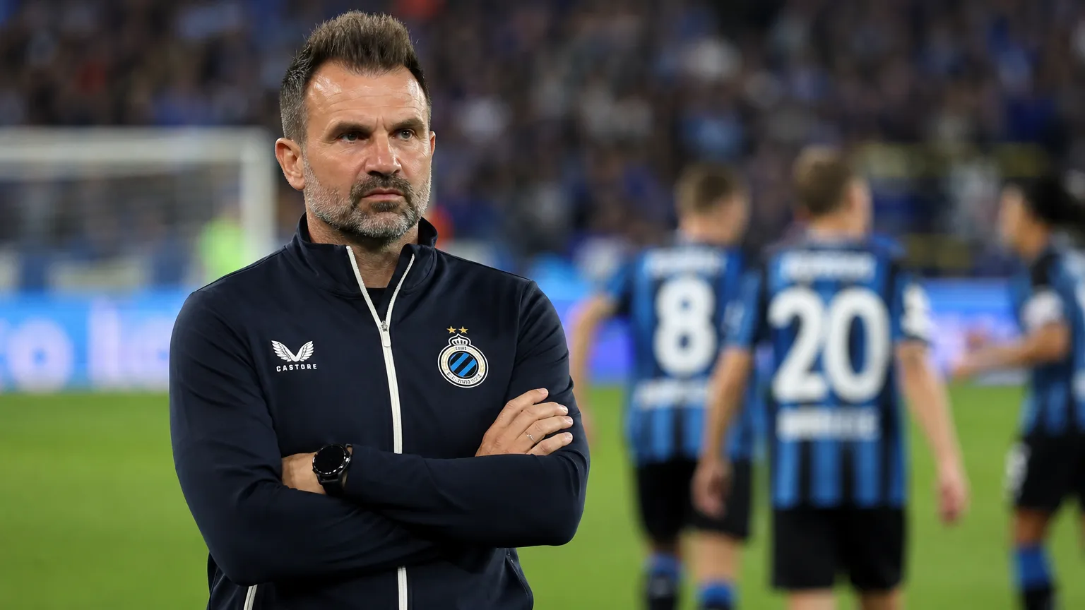 Ivan Leko aan de zijlijn tijdens een wedstrijd van Club Brugge.