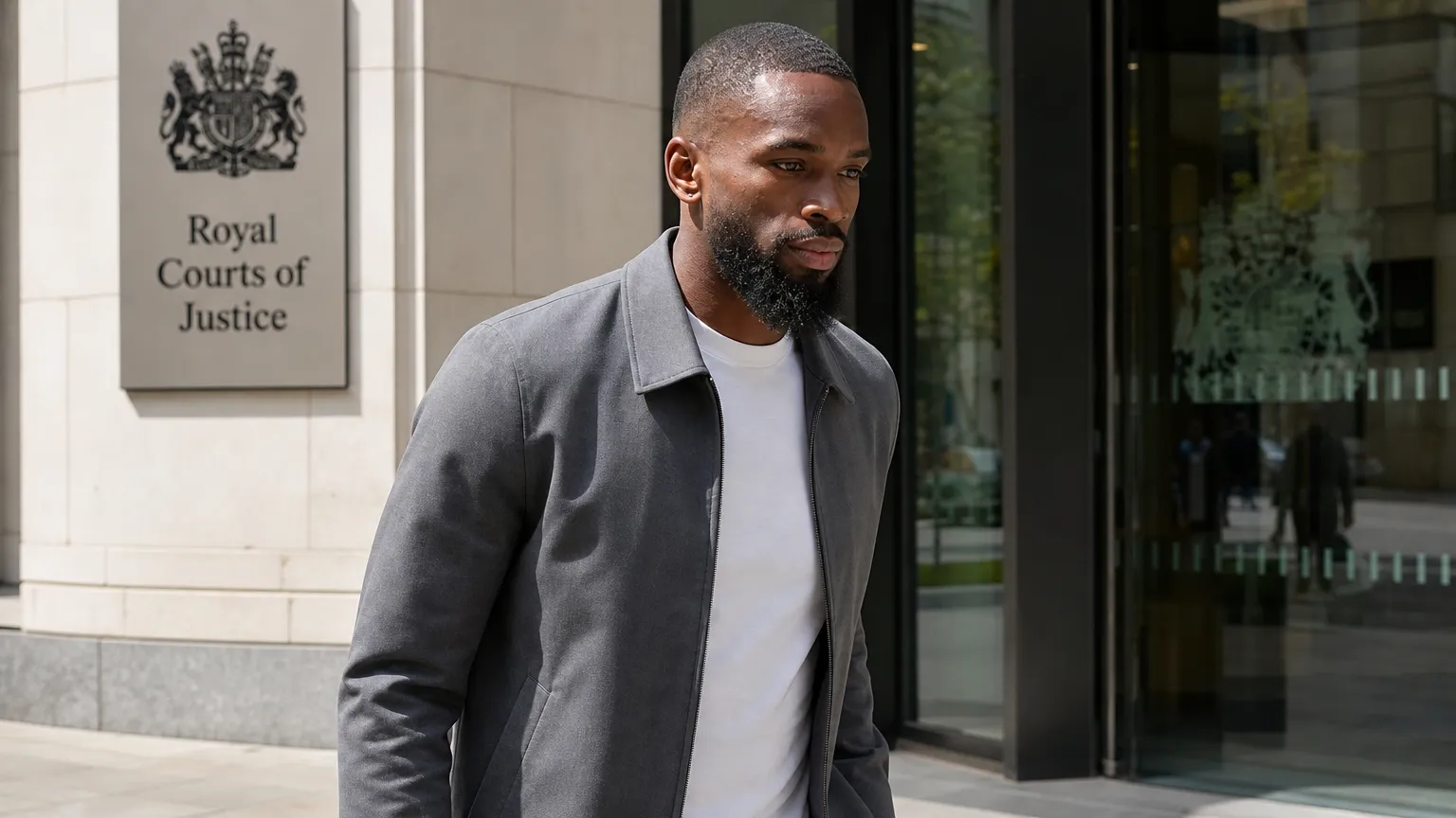 Ivan Toney in neutrale kleding buiten een gerechtsgebouw in Londen.