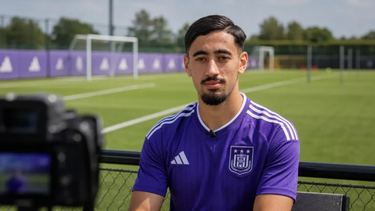 Willsem Boussaid tijdens zijn voorstelling bij RSC Anderlecht op Neerpede.