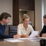Medewerkers overleggen in een operationele kantoorruimte van Ajax.
