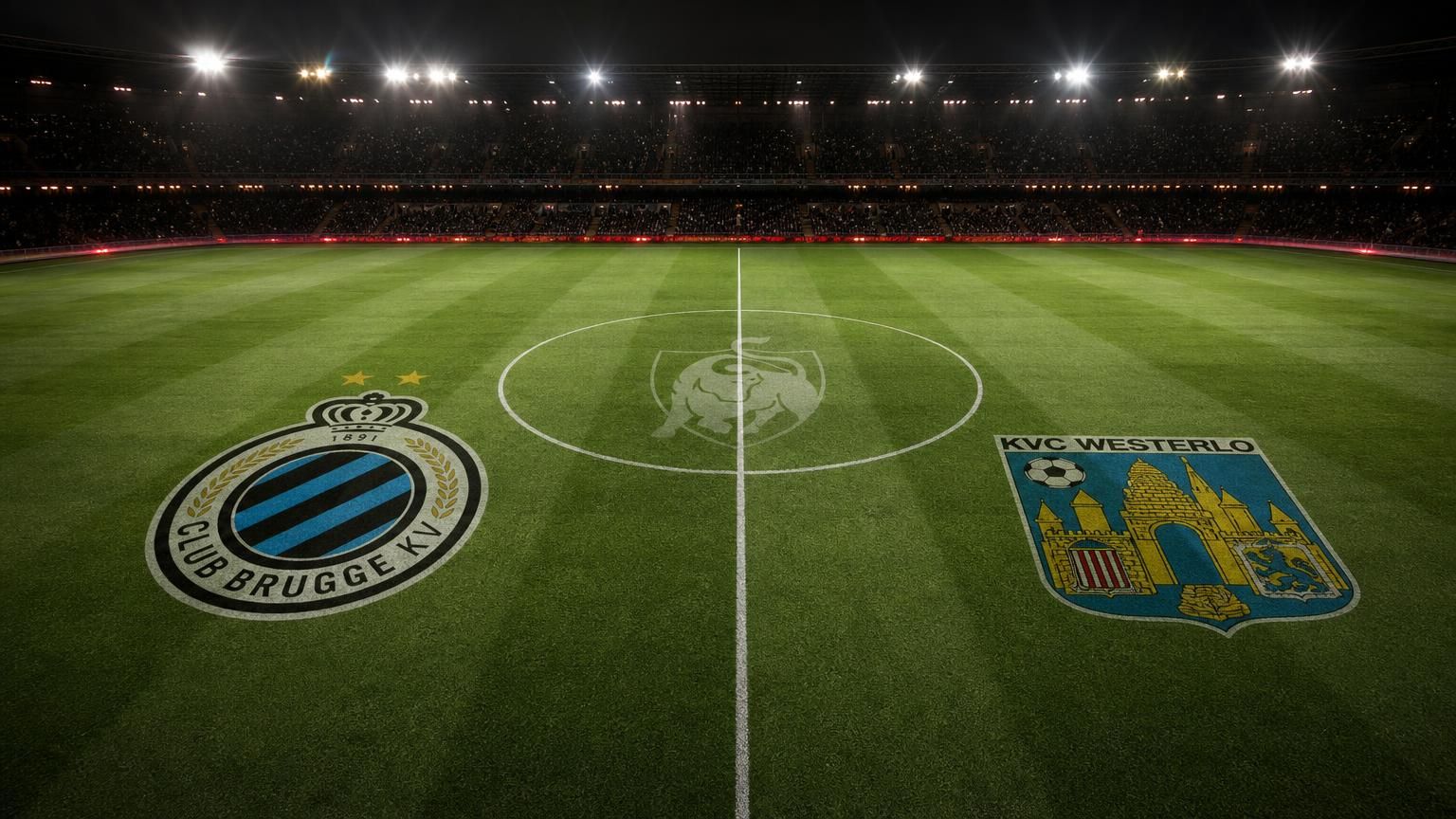 Club Brugge en Westerlo tegenover elkaar in een rustige stadioncompositie na Speeldag 3