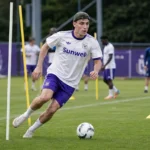 Voetbalcontext van Anderlecht op het trainingscomplex.