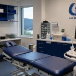 Medische ruimte van KAA Gent in voorbereiding op een Europese wedstrijd