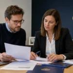 Medewerkers bereiden documenten voor in een professioneel kantoor van Union.