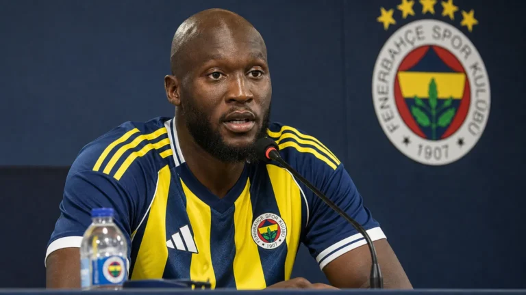 Romelu Lukaku spreekt op zijn voorstelling als speler van Fenerbahçe.