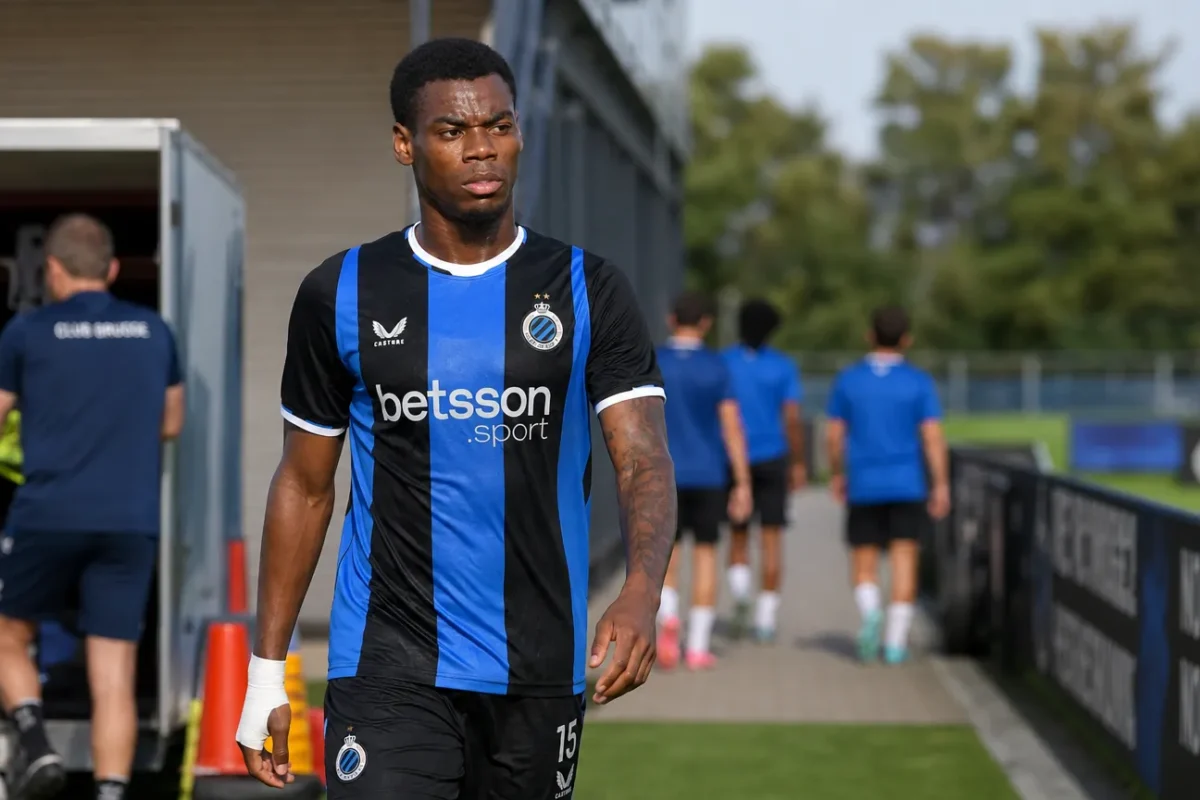 Voetbalcontext bij Club Brugge op het trainingscomplex.