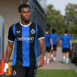 Voetbalcontext bij Club Brugge op het trainingscomplex.
