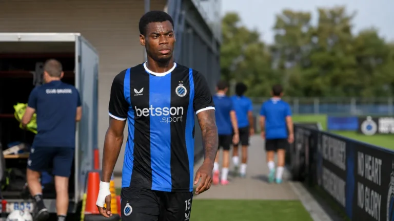 Voetbalcontext bij Club Brugge op het trainingscomplex.