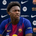 Een operationele mediaomgeving van FC Barcelona met clubbranding.