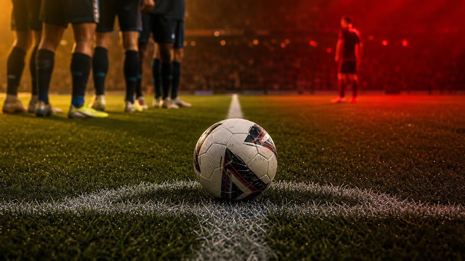 Wedstrijdbal op de middenstip bij een gespannen Belgische competitiestart