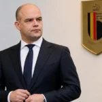 Peter Willems in een formele setting bij de Belgische voetbalbond.