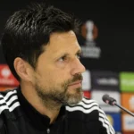 Vítor Bruno tijdens een persmoment in de aanloop naar Anderlecht tegen Lyon.