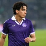 Ali Maamar van Anderlecht op het veld na de wedstrijd.