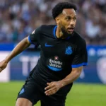 Lucas Noubi van Deportivo de A Coruña tijdens een wedstrijdmoment.