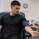 Ilias Koutsoupias tijdens een medische controle in een kliniek in Brussel.