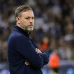 Michael Beale langs de zijlijn na de nederlaag van Zulte Waregem tegen Anderlecht.