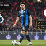 Kyriani Sabbe in scoutingvizier met Club Brugge en belangstelling uit de Premier League.