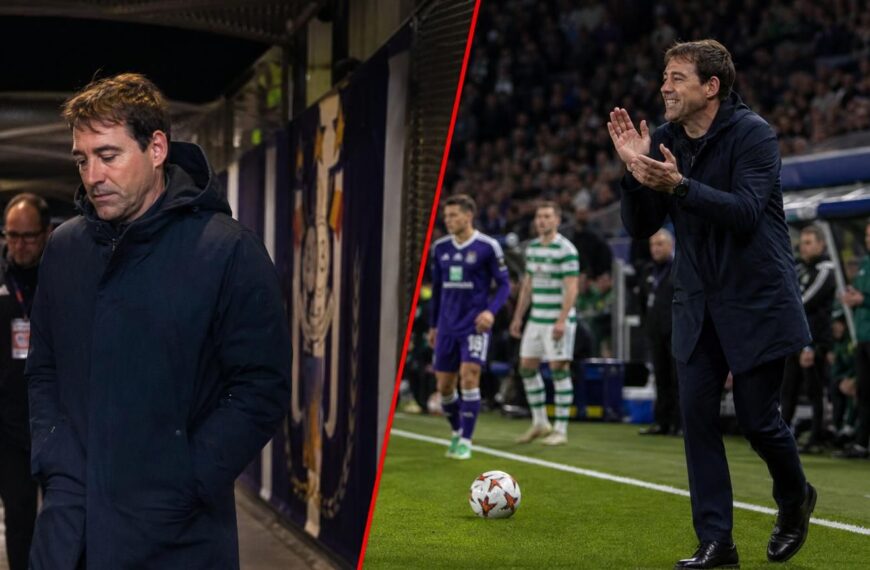 René Weiler verlaat Anderlecht links en coacht paars-wit tegen Celtic rechts