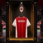 Shirt van Xander Dierckx in een futuristisch scoutinglab van VoetbalFocus.